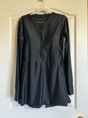 Long Sleeve Black Swimsuit